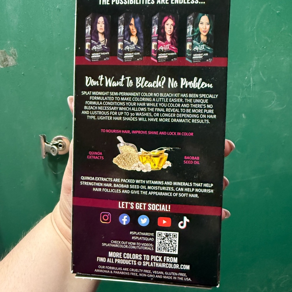 Splat Midnight Ruby Hair Color Kit - Picture 2 of 4